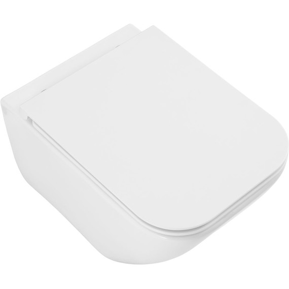 Унитаз подвесной безободковый Allen Brau Liberty 3 Tornado 4.33011.20 с тонкой крышкой микролифт (система смыва Торнадо) - фото 3