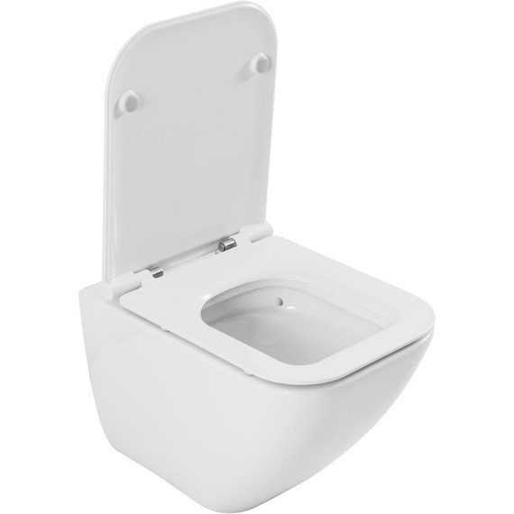 Унитаз подвесной безободковый Allen Brau Liberty 3 Tornado 4.33011.20 с тонкой крышкой микролифт (система смыва Торнадо) - фото 7