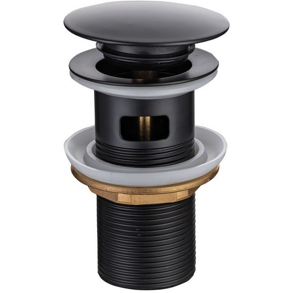 Донный клапан Allen Brau Priority 5.31023-31, чёрный матовый - фото 