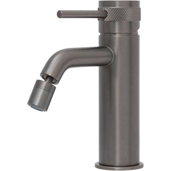 Смеситель для биде Allen Brau Priority 5.31A04-MG (с донным клапаном) графит браш - фото 