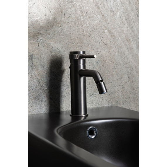 Смеситель для биде Allen Brau Priority 5.31A04-MG (с донным клапаном) графит браш - фото 7