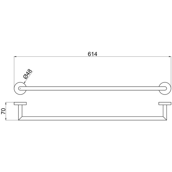 Полотенцедержатель Allen Brau Priority 6.31011-BN, цвет никель браш - фото 2