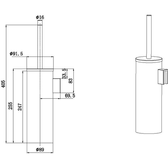 Ершик для унитаза Allen Brau Priority 6.31A09-00 - фото 4