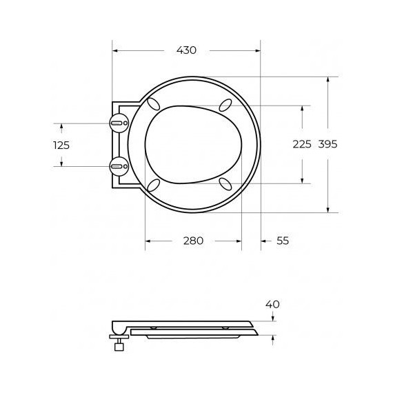 Унитаз подвесной безободковый Cezares Grande-Tor CZR-308-TH-TOR/SC с тонкой крышкой микролифт (система смыва Торнадо) - фото 22