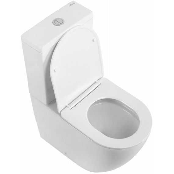 Унитаз-компакт безободковый Cezares Stylus-Tor CZR-538-CP-TOR с тонкой крышкой микролифт (система смыва Торнадо) - фото 6