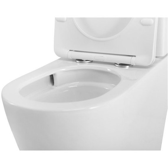 Унитаз-компакт безободковый Cezares Stylus-Tor CZR-538-CP-TOR с тонкой крышкой микролифт (система смыва Торнадо) - фото 8