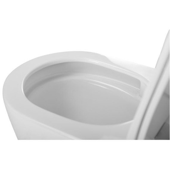 Унитаз-компакт безободковый Cezares Stylus-Tor CZR-538-CP-TOR с тонкой крышкой микролифт (система смыва Торнадо) - фото 9