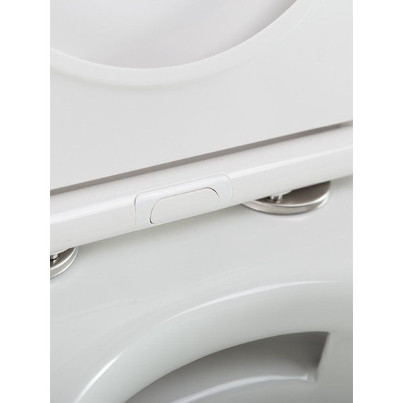 Унитаз подвесной безободковый Cezares Stylus-Tor 2.0 CZR-546-TH-TOR/SC с тонкой крышкой микролифт (система смыва Торнадо) - фото 10