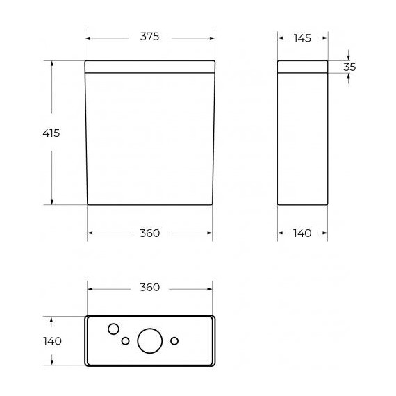 Унитаз-компакт безободковый Cezares Liner-Tor CZR-6726-CP-TOR/SC с тонкой крышкой микролифт (система смыва Торнадо) - фото 15