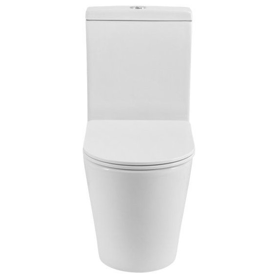 Унитаз-компакт безободковый Cezares Liner-Tor CZR-6726-CP-TOR/SC с тонкой крышкой микролифт (система смыва Торнадо) - фото 2