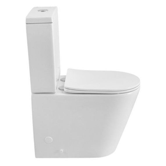 Унитаз-компакт безободковый Cezares Liner-Tor CZR-6726-CP-TOR/SC с тонкой крышкой микролифт (система смыва Торнадо) - фото 3