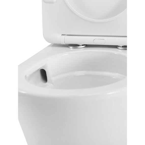 Унитаз-компакт безободковый Cezares Liner-Tor CZR-6726-CP-TOR/SC с тонкой крышкой микролифт (система смыва Торнадо) - фото 8