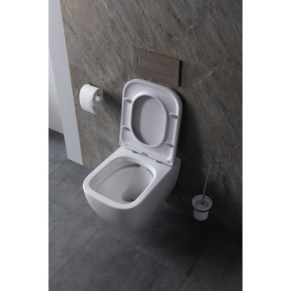 Унитаз подвесной безободковый Allen Brau Infinity 4.21004.20 с крышкой микролифт - фото 17