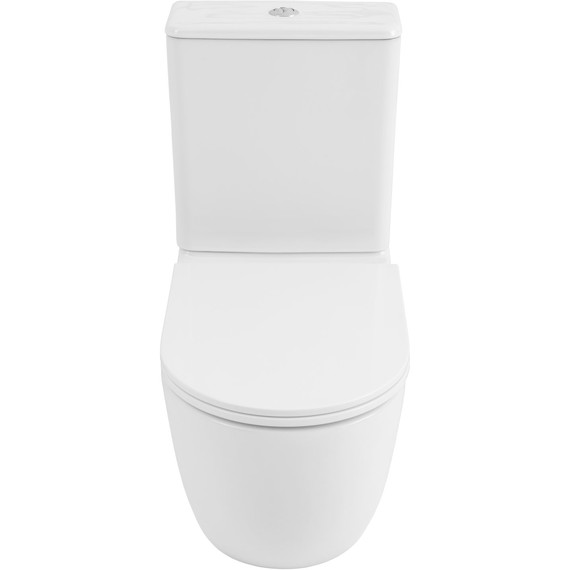 Унитаз-компакт безободковый Allen Brau Priority Tornado 4.31006.20 с тонкой крышкой микролифт (система смыва Торнадо) - фото 4