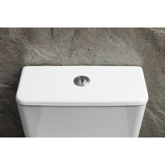 Унитаз-компакт безободковый Allen Brau Priority Tornado 4.31006.20 с тонкой крышкой микролифт (система смыва Торнадо) - фото 7