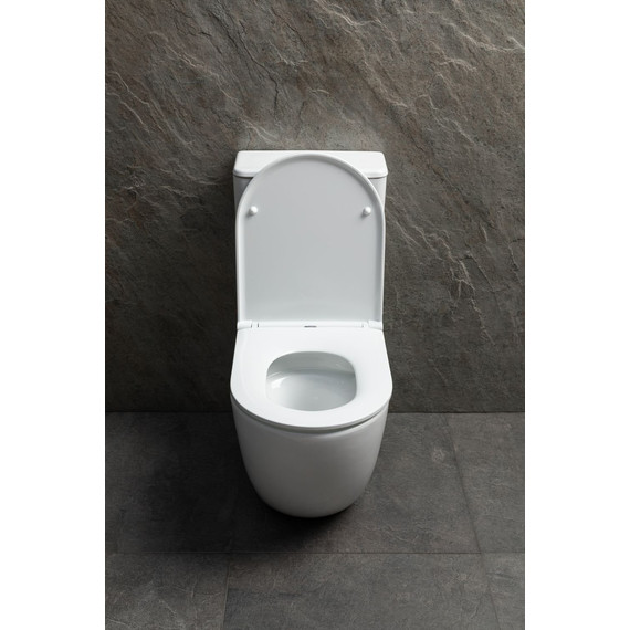 Унитаз-компакт безободковый Allen Brau Priority Tornado 4.31006.20 с тонкой крышкой микролифт (система смыва Торнадо) - фото 11