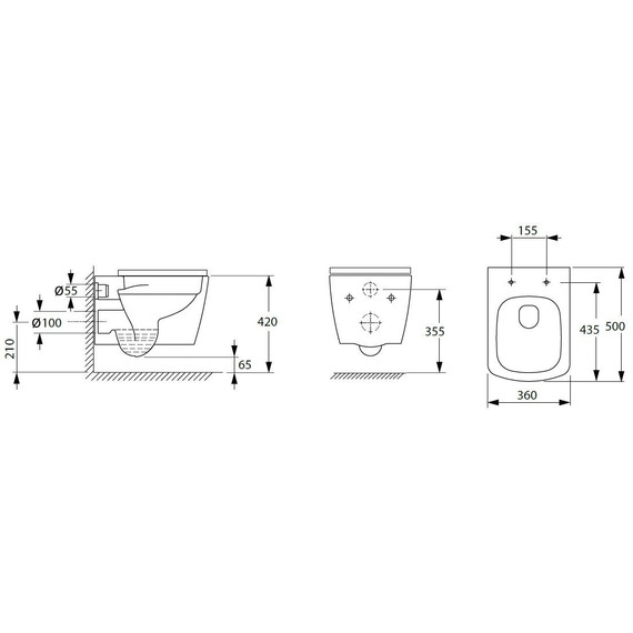 Унитаз подвесной безободковый Allen Brau Liberty 4.33004.20 с крышкой микролифт - фото 29