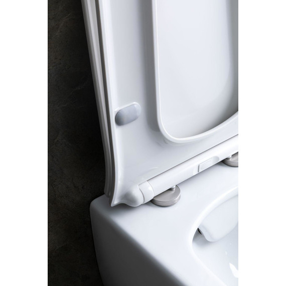 Унитаз подвесной безободковый Allen Brau Liberty 4.33007.20 с тонкой крышкой микролифт - фото 24