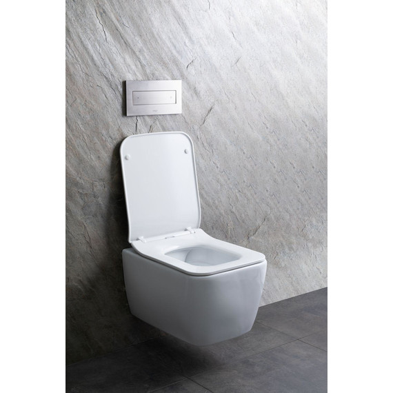 Унитаз подвесной безободковый Allen Brau Liberty 4.33007.20 с тонкой крышкой микролифт - фото 33