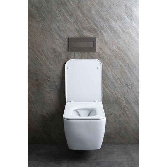 Унитаз подвесной безободковый Allen Brau Liberty 4.33007.20 с тонкой крышкой микролифт - фото 35