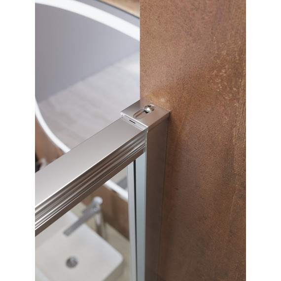 Душевое ограждение Cezares Lux 120x100 см LUX-AH-FS-11-120/100-C-CR, хром/прозрачное - фото 9