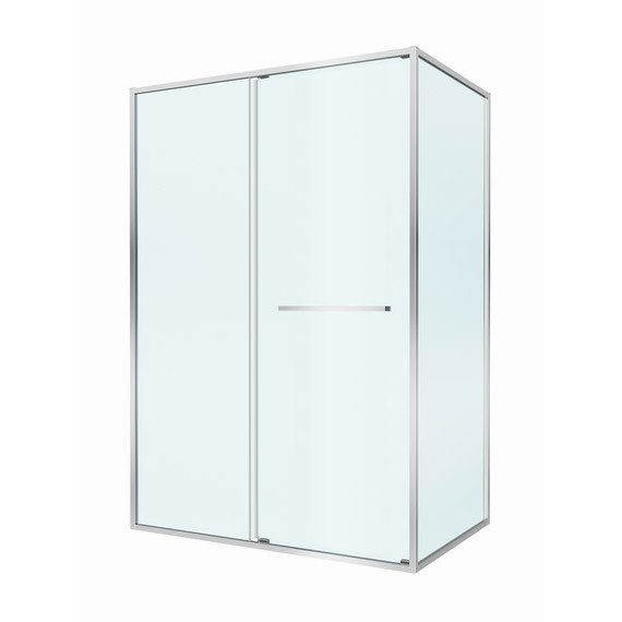 Душевое ограждение Cezares Lux 130x80 см LUX-AH-FS-11-130/80-C-CR, хром/прозрачное - фото 5