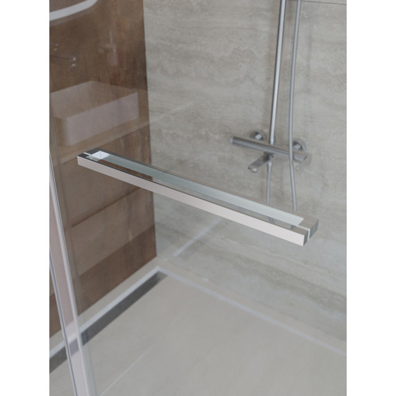 Душевое ограждение Cezares Lux 110x80 см LUX-AH-FS-11-110/80-C-CR, хром/прозрачное - фото 8