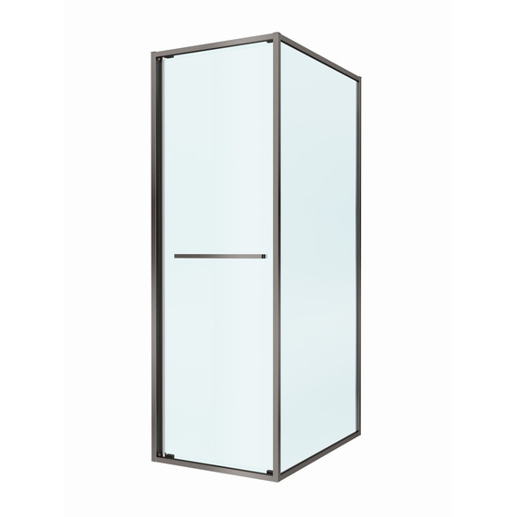 Душевое ограждение Cezares Lux 70x80 см LUX-AH-FS-1-70/80-C-GM, оружейная сталь/прозрачное - фото 5