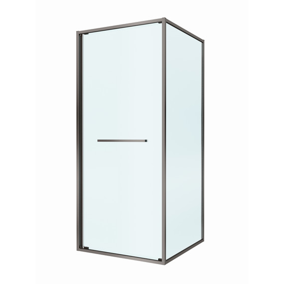 Душевое ограждение Cezares Lux 100x100 см LUX-A-FS-1-100-C-GM, оружейная сталь/прозрачное - фото 5