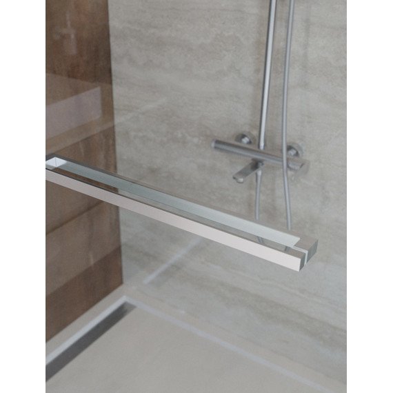 Душевое ограждение Cezares Lux 70x90 см LUX-AH-FS-1-70/90-C-CR, хром/прозрачное - фото 6