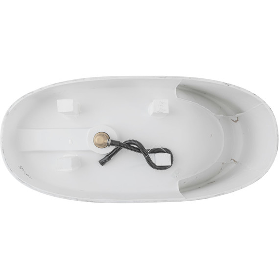 Ванна каменная Allen Brau Solid Stone Krion Neo 170x80 2.35001.21, белый матовый - фото 9