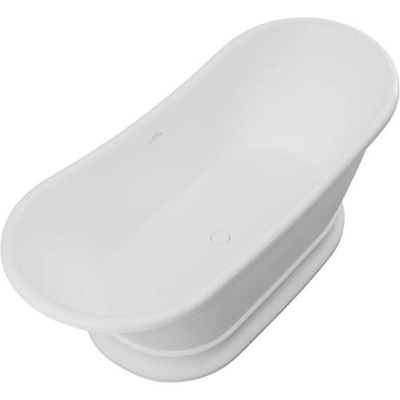 Ванна каменная Allen Brau Solid Stone Krion Classic 171x75 2.35004.21, белый матовый - фото 