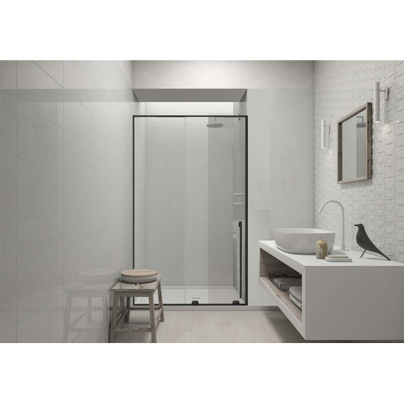 Душевая дверь Allen Brau Fantasy 140 см 3.11008.31 (стекло 8 мм) чёрный/прозрачное - фото 3