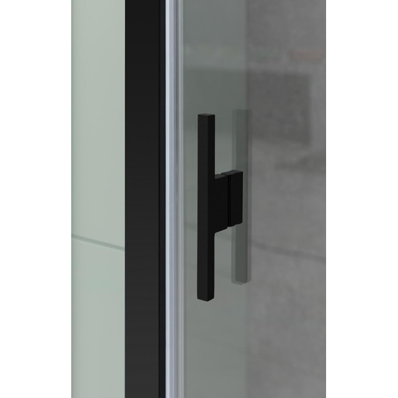 Душевая дверь Allen Brau Priority 160 см 3.31039.BBA (стекло 8 мм) чёрный/прозрачное - фото 12