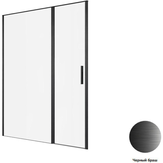 Душевая дверь Allen Brau Priority 160 см 3.31039.BBA (стекло 8 мм) чёрный/прозрачное - фото 4