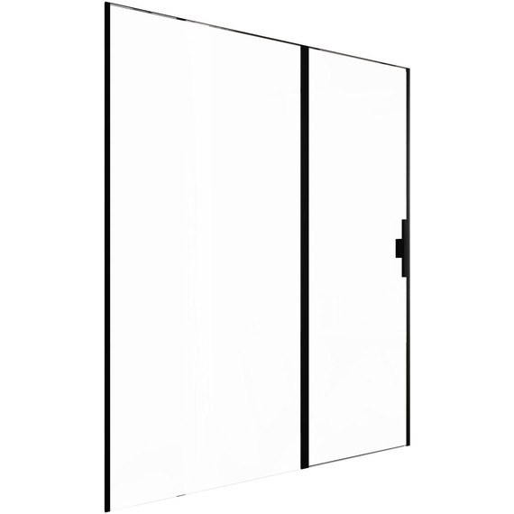 Душевая дверь Allen Brau Priority 160 см 3.31039.BBA (стекло 8 мм) чёрный/прозрачное - фото 5