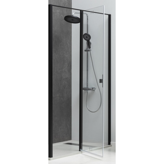 Душевая дверь Allen Brau Priority 160 см 3.31039.BBA (стекло 8 мм) чёрный/прозрачное - фото 6