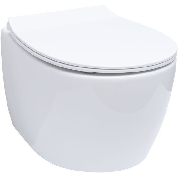 Унитаз приставной безободковый Allen Brau Fantasy 4.11004.20 с тонкой крышкой микролифт - фото 10