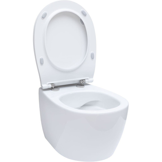 Унитаз приставной безободковый Allen Brau Fantasy 4.11004.20 с тонкой крышкой микролифт - фото 11