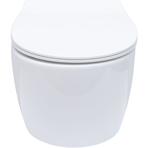 Унитаз приставной безободковый Allen Brau Fantasy 4.11004.20 с тонкой крышкой микролифт - фото 13