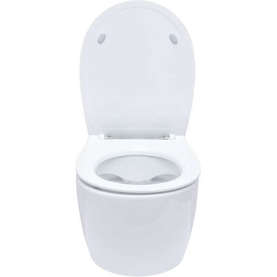 Унитаз приставной безободковый Allen Brau Fantasy 4.11004.20 с тонкой крышкой микролифт - фото 3