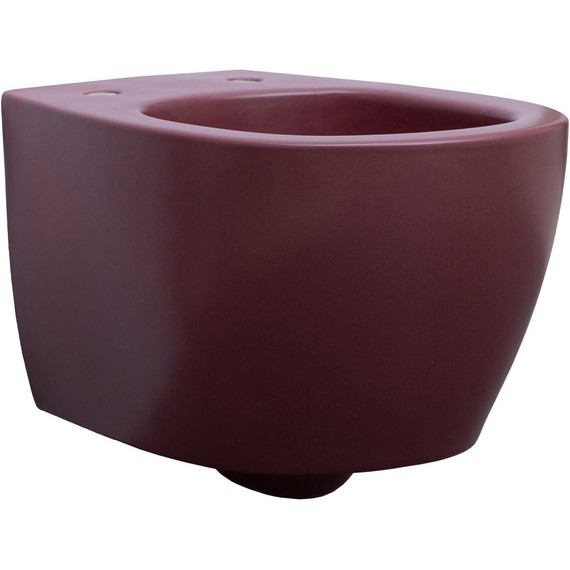 Унитаз приставной безободковый Allen Brau Fantasy 4.11004.BD с тонкой крышкой микролифт, бордо - фото 11