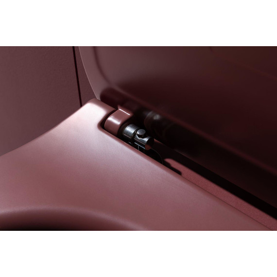 Унитаз приставной безободковый Allen Brau Fantasy 4.11004.BD с тонкой крышкой микролифт, бордо - фото 14