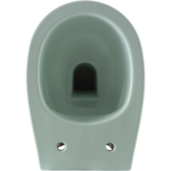 Унитаз подвесной безободковый Allen Brau Fantasy 4.11004.MT с тонкой крышкой микролифт, мятный - фото 12