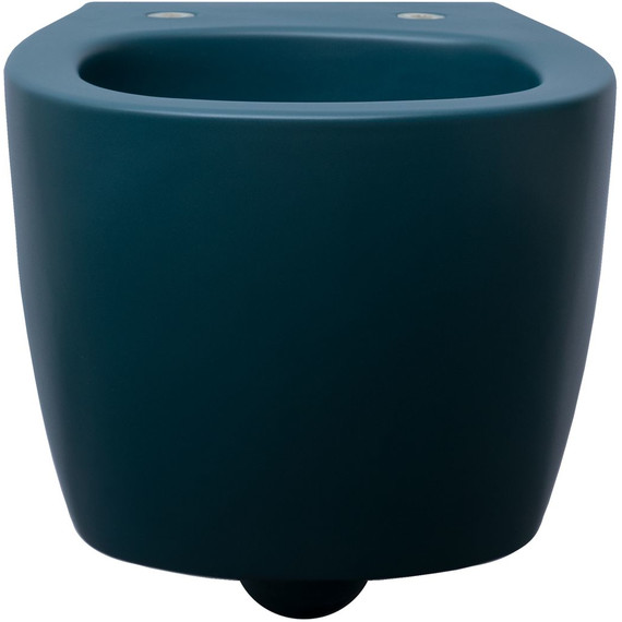 Унитаз подвесной безободковый Allen Brau Fantasy 4.11004.PT с тонкой крышкой микролифт, петроль - фото 11