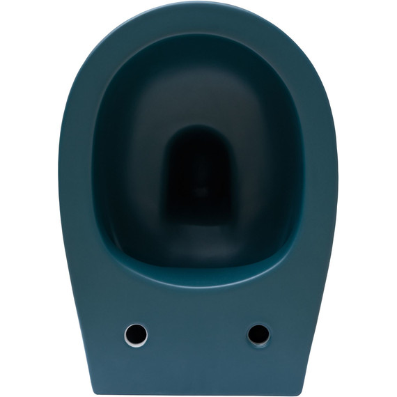 Унитаз подвесной безободковый Allen Brau Fantasy 4.11004.PT с тонкой крышкой микролифт, петроль - фото 9