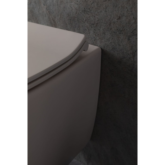 Унитаз приставной безободковый Allen Brau Fantasy 4.11004.IV с тонкой крышкой микролифт, айвори - фото 19