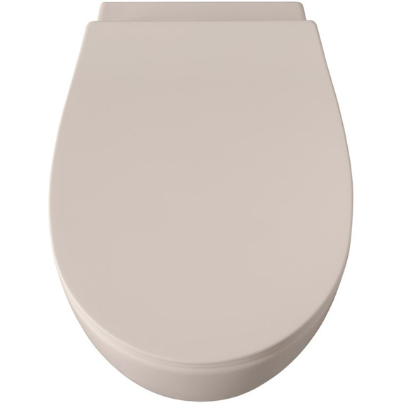 Унитаз приставной безободковый Allen Brau Fantasy 4.11004.IV с тонкой крышкой микролифт, айвори - фото 3