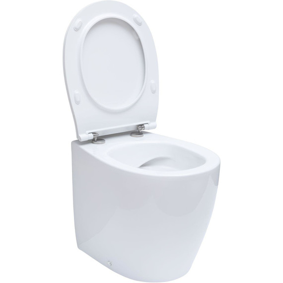 Унитаз приставной безободковый Allen Brau Fantasy 4.11007.20 с тонкой крышкой микролифт - фото 10