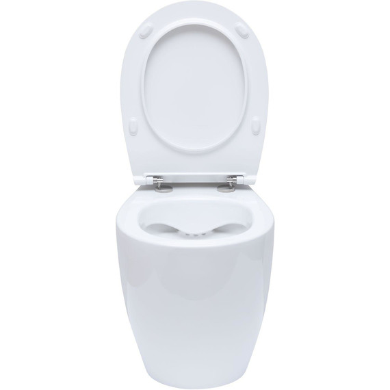 Унитаз приставной безободковый Allen Brau Fantasy 4.11007.20 с тонкой крышкой микролифт - фото 12